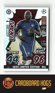 2021-22 Match Attax #PA1 Romelu Lukaku Chelsea FC Hero Edizione Limitata - Foto 1 di 2