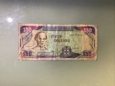 Jamaica 50 Dollars 2003 Circulated - Image 1 of 2