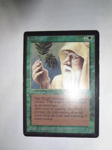 MTG MAGIC THE GATHERING CARD ORIGINAL BETA GREEN LEY DRUID CREATURE UNCOMMON - Picture 1 of 2