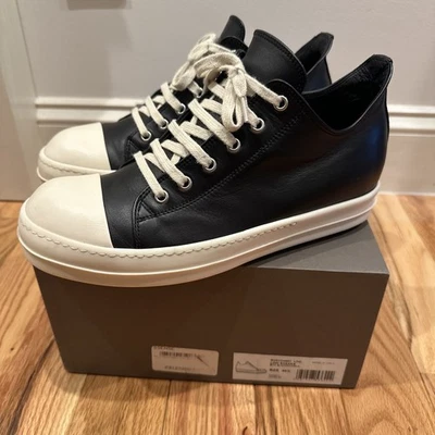 Rick Owens Mainline Ramones Low Black Milk Size EU40.5 - Image 1 of 4