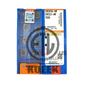 10PCS New In Box KORLOY CCMT09T304-HMP NC3120 CCMT32.51-HMP Carbide Inserts - Picture 1 of 3