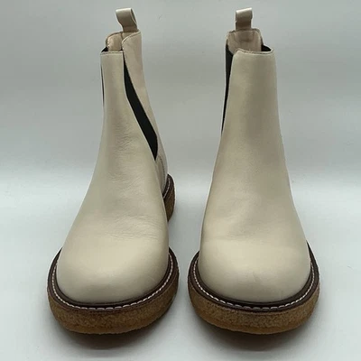 Nuevas botas de cuero marfil para mujer J CREW talla 8,5 Foto 1 de 4
