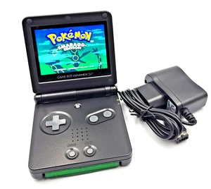 Nintendo Gameboy Advance SP AGS 101 IPS V5 LCD Pantalla 1050mAh NUEVO en negro - Imagen 1 de 9