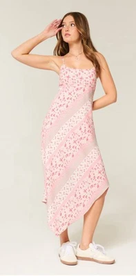 Nuevo con etiquetas Vestido Hollister Para Mujer Dobladillo Asimétrico Midi Amarillo Mantequilla Floral - Talla M Foto 1 de 4