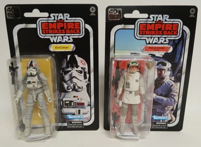 AT-AT Driver + Rebel Soldier Hoth Star Wars Black Series 40th Ann. Empire Kenner - Image 1 of 4