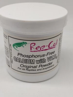 Rep-Cal Original Powder w/Vitamin D3 Dusting Reptile/Herp/Frog Food 5.5 Oz - Image 1 of 4