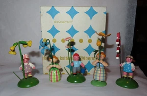 Vintage Erzgebirge WENDT & KUHN WnK Blumenkind deutsche Figuren ~ 5 mit Box - Bild 1 von 19