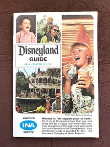 Vintage Disneyland Guide Herbst - Winter 1971/72 INA Pamphlet - Bild 1 von 11