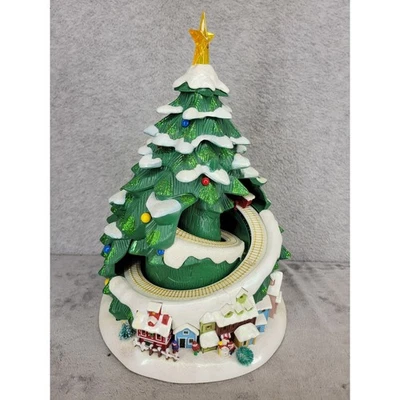 雅芳动画音乐圣诞树带火车村点亮播放音乐 — 第 1/4 张图片