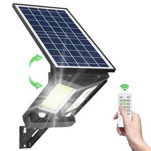 Solar Lights Outdoor Waterproof Dusk to Dawn Lighting Motion Sensor Aluminum ... - Picture 1 of 9