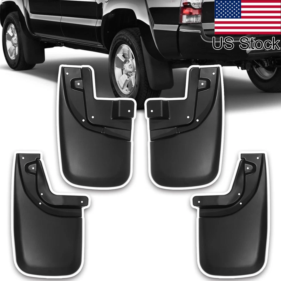 4PCS For Toyota Tacoma II 05-2015 Mud Flaps Splash Guards Mudflaps Front Rear Foto 1 de 4