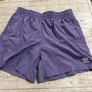 Adidas Originals Solid Trefoil Swim Shorts 7" Lined Size 2XL Men's Purple HT4414 - Picture 1 of 8