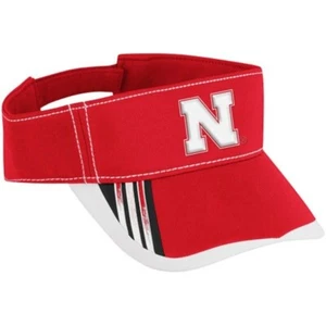 NCAA Nebraska Cornhuskers Adidas Adult Adjustable Fit Sun Visor NEW! - Picture 1 of 1