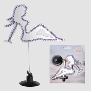 2pc Grand General Chrome Waving Lady Acrylic electroplated car suction cup orna - Bild 1 von 11