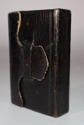 1816 The Psalms of David Miniature 3 Inches Tall Wallet Style Binding Scotland - Image 1 of 4