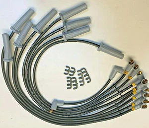 Ford Cleveland 302 351 460 SPARK PLUG LEADS 8.5MM Black  Leads Complete Set  - Imagen 1 de 5