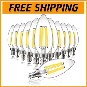 Upgrade Your Lighting: 12-Pack B11 E12 LED Bulbs - Bright, Dimmable & Efficient - Picture 1 of 9