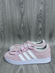 Womens Adidas VL Court Pink Suede Trainers UK Size 7 Brand New 