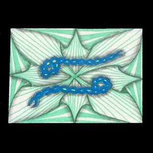 ACEO “Cancer the Crab” Zodiac Symbol Art Trading Card & Secret Sky Map - Picture 1 of 3