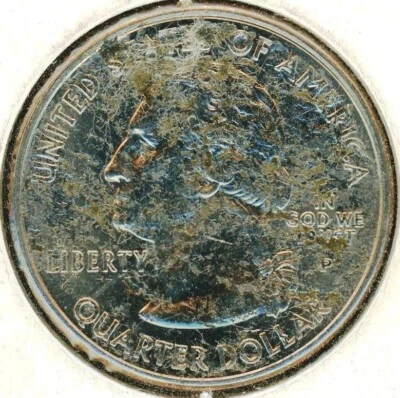 2001-P NEW YORK STATE QUARTER STRUCK-THROUGH MINT ERROR #25801 - Image 1 of 3