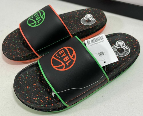Sandali Nike donna Offcourt EYBL Slides neri arancione verdi DN3542 001 taglia 6