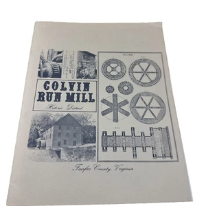 Colvin Run Mill Historic District, Fairfax County VA Book - Local History 1976 - Picture 1 of 9