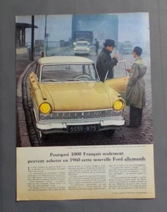 PUB PUBLICITE ANCIENNE ADVERT CLIPPING 210917 / VOITURE TAUNUS 17 M DE CHEZ FORD - Imagen 1 de 1