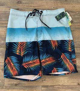 Burnside Mens Stretch Board Shorts Quick Dry UV Protection Size 32 NWT - Picture 1 of 9