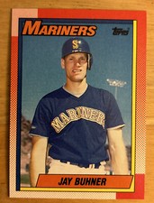 1990 Topps Jay Buhner Baseball Card #554 Mariners Mid-Grade O/C