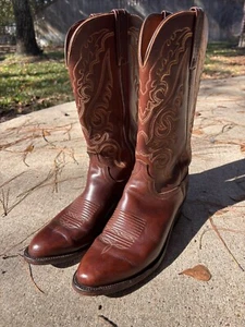 Men's Lucchese 1883 Cowboy Boots 9.5 D - Picture 1 of 12