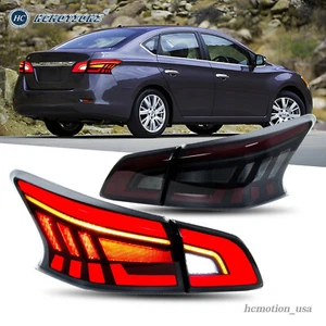 HCMOTION LED Tail Lights For Nissan Sentra 2013-2018 Rear Lamps Sequential 1Pair - Bild 1 von 16