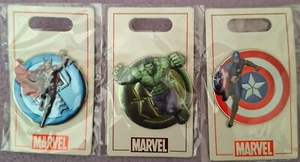 Disney Marvel Pins set of 3 - Captain America, Hulk and Thor - NEW - Picture 1 of 1