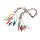 10 Pcs Colorful Double Ended Alligator Clips Test Lead Jumper Wir Lt