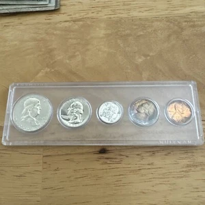 1959 Coin Set With Nice Blue Purple Toning 5c - Picture 1 of 4