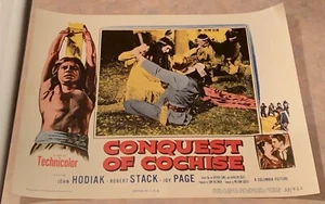 11” x 14” Filmposter Lobbykarte - Die Eroberung von Cochise (Tomahawk Szene) - Bild 1 von 2