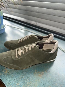 Cole Haan Air Rianna Lace Fatigue Green Suede Sneakers Size 9.5 Brand New - Picture 1 of 4