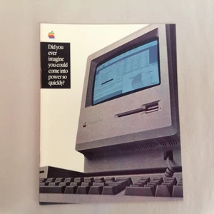 Vtg 1986 Apple Macintosh Plus Color Sales Booklet Come Into Power So Quickly - Picture 1 of 12