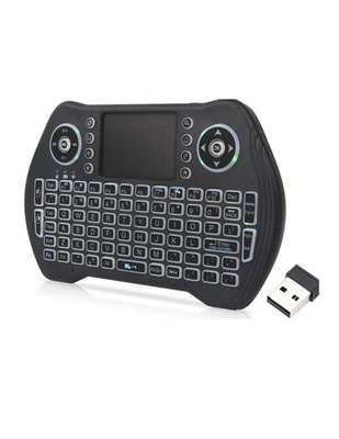 2.4GHz Backlit Mini Keyboard Touchpad Mouse, Mini Wireless Keyboard Touchpad - Image 1 of 3