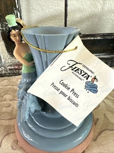 Fiesta Dancing Lady Cookie Press PERIWINKLE Blue Fiestaware W/ Tag New - Picture 1 of 7