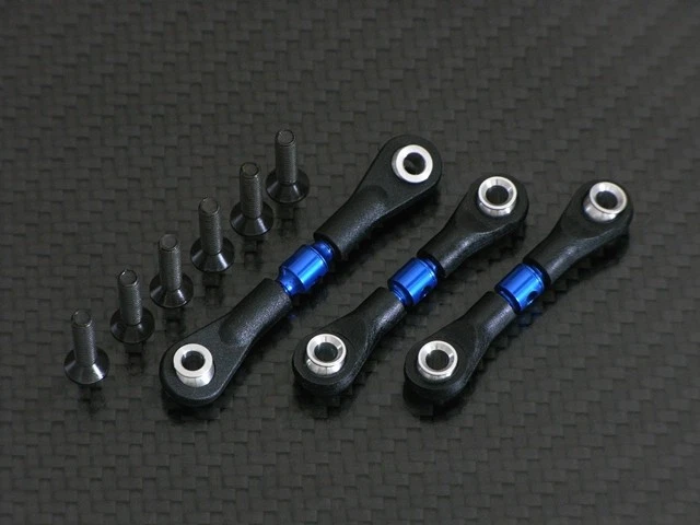 Einstellbare Spurstangen für Tamiya TT-02 TT02 Alu Tuning TT2160 - Bild 1 von 1