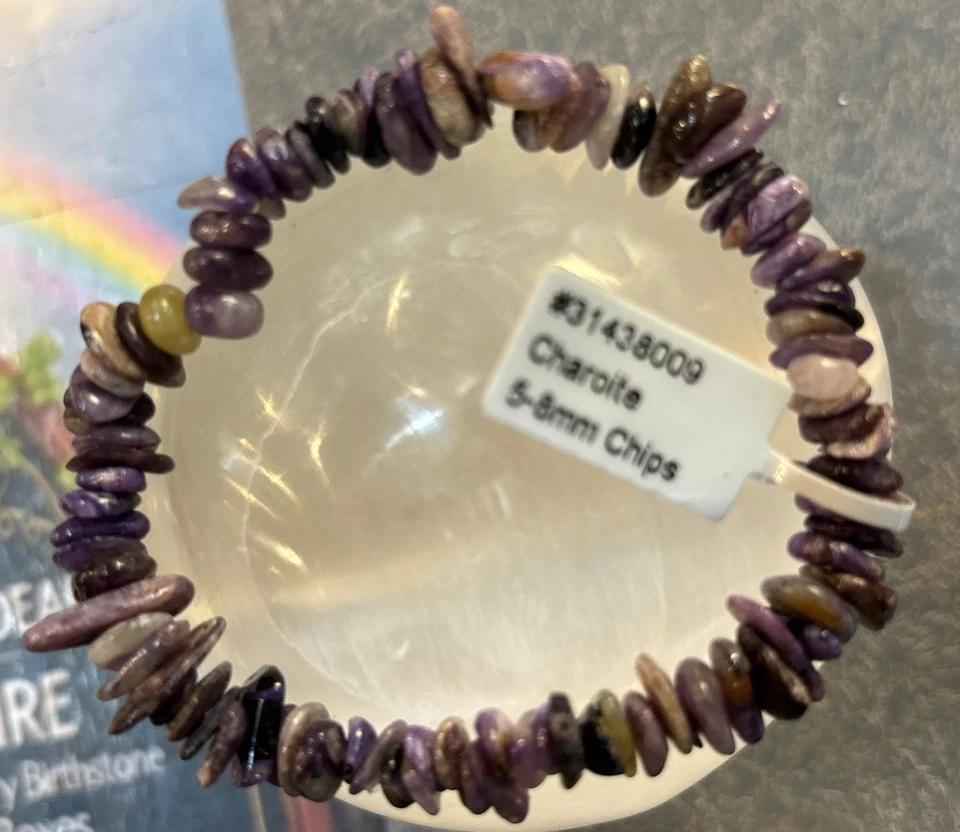 5-8 Mm Charoite Chip Bracelet - Image 1 of 1