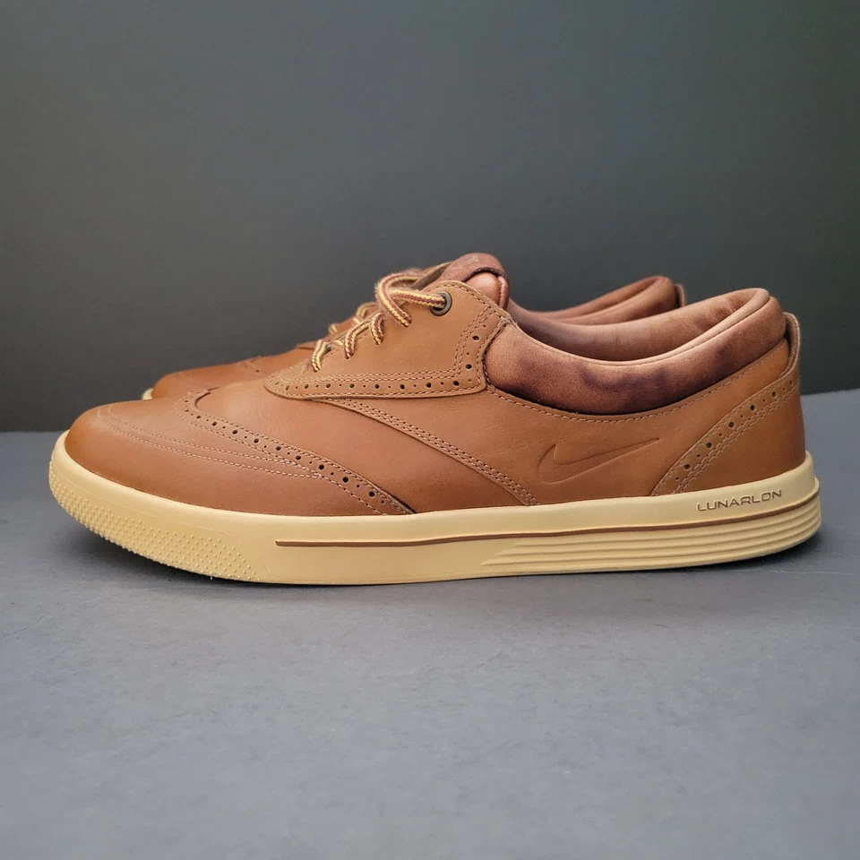 Nike Golf Ryder Cup Lunarlon Brown Tan Athletic Sneaker Golf Shoes Men US 11 - Image 1 of 4
