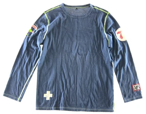 Alp-N-Rock blau Born To Fly Flieger 7 Langarm Henley Hemd Herren Größe Large 3 - Bild 1 von 5