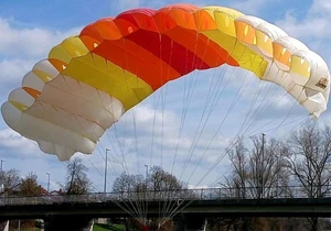 Vintage Paraglider/Practice wing Ailes De K Brizair 70-100kg - Picture 1 of 12