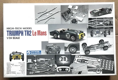 Triumph TR2 Le Mans 1/24 Gunze High-Tech model kit G-515 come nuovo - Immagine 1 di 4