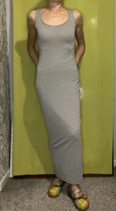 Red Herring Long Stripe Summer Vest Dress 10 /8 - Picture 1 of 7
