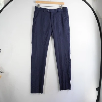 HILT L Navy Blue Mens Dress Pants Suit Trousers Size 48 EU 32x32 - Image 1 of 4