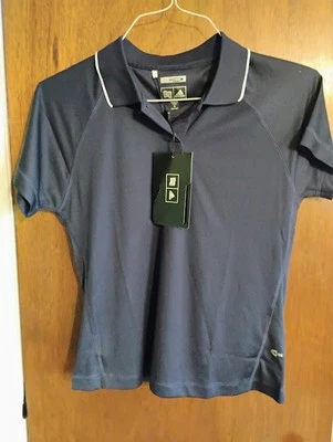 Adidas Women's Cool Mesh Navy Blue Polo Golf Shirt Size M - MSRP $55 - Image 1 of 4