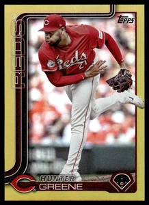 2025 Topps Gold Rainbow Foil Hunter Greene 44/50 Cincinnati Reds #216 - Picture 1 of 2