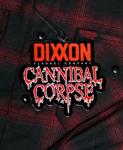 Dixxon Flannel Company Cannibal Corpse Men LS Button Shirt Size L Tall NEW! - Picture 1 of 4